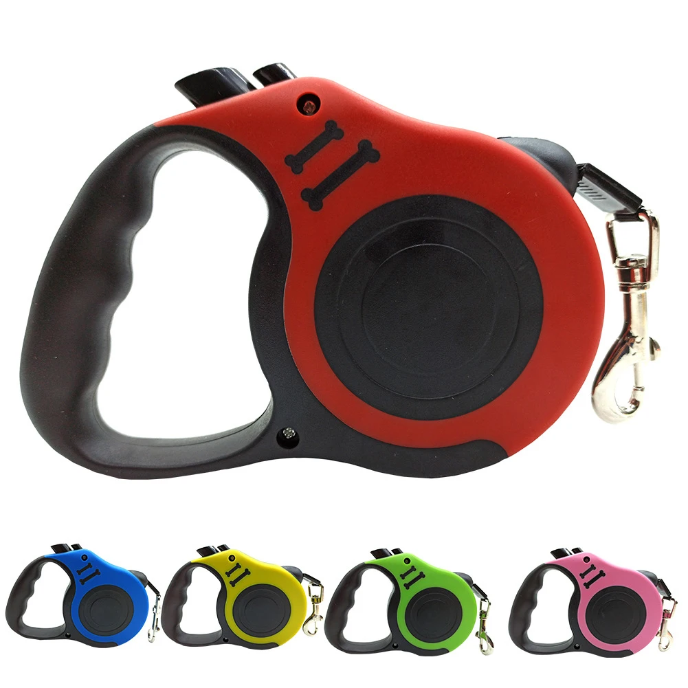 3m/5m Automatic Retractable Nylon Cat Lead Durable Dog Leash Extension
