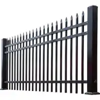 Hard PVC Fencing Trellis Gates Residential Panels Hot Dipped Galvanized Aluminum Palisade Fence or Powder Coated 2