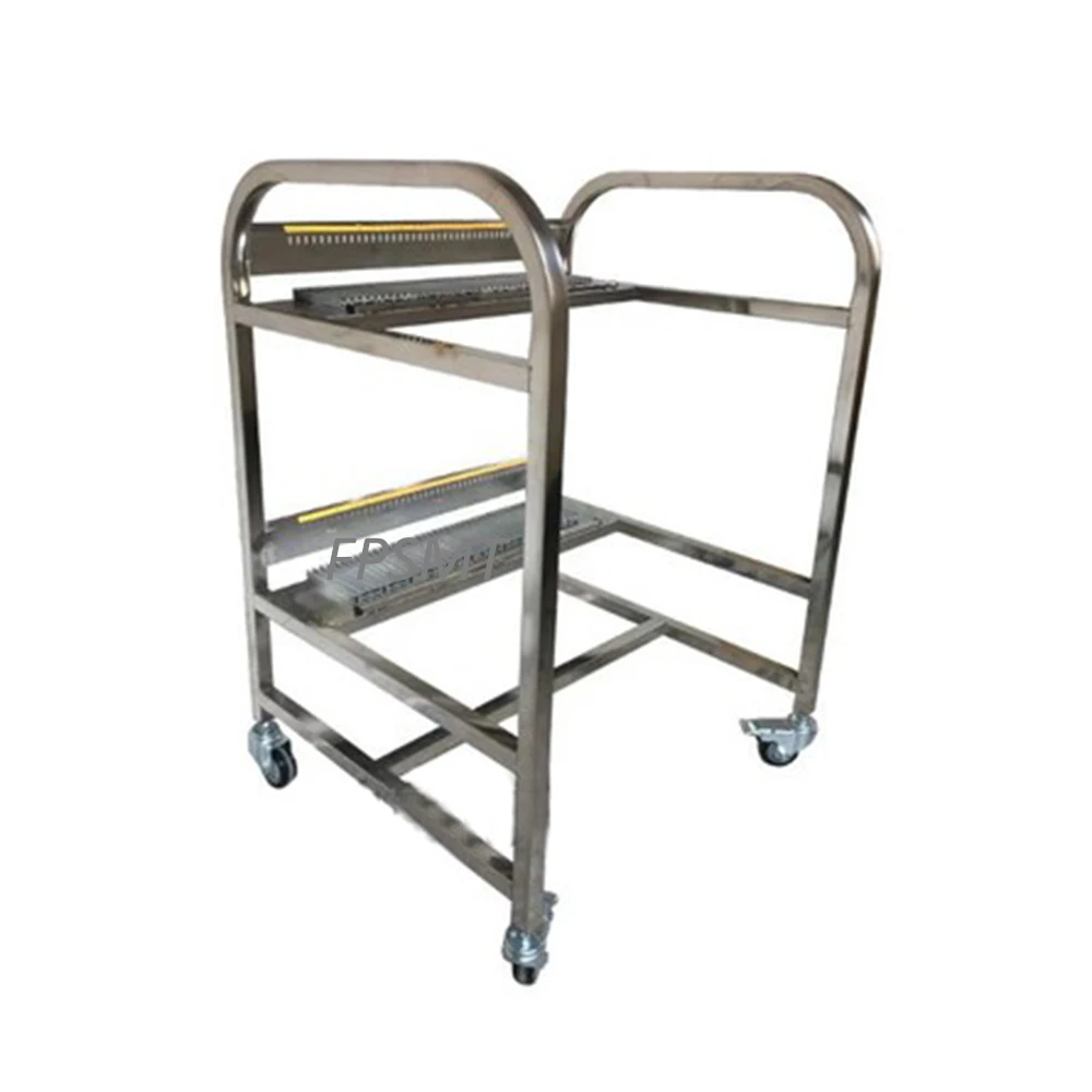 SMT Feeder Storage Cart For Samsung SM Feeder CP Feeder Aluminum Alloy Stainless Steel Feeder Cart Trolley