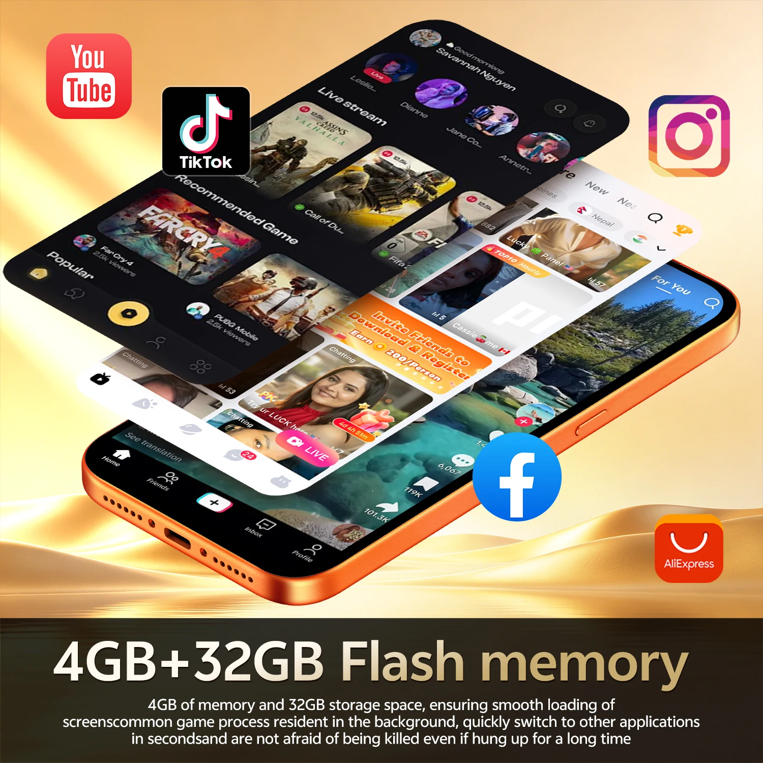 IVMI Global 17PROMAX Smartphone Android 12 Pixels 8+16MP 6.7 Inch 4GB Memory 32GB ROM Face ID 4G Network Google Play Store Phone