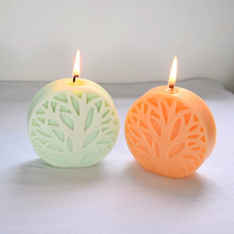 A Variety of Different 3D Leaf Candles Silicone Molds Handmade Leaf Plaster  Resin Soap Candle Kits for Home Decor DIY Gifts