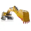 1/8 390F RC Hydraulic Excavator Metal Heavy Duty Construction Vehicles Painted Assembled Toys Model With Blushless Motor TH22724 1