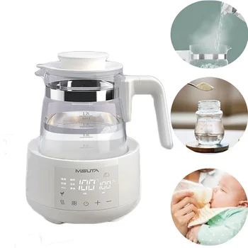 1200ml Smart Constant Temperature Milk Regulator Glass Kettle Baby Milk Powder Electric Kettle Multifunctional Milk Warmer 220V 1