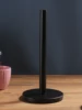 Black Paper Towel Holder Countertop Organization Free Standing Tissue Holder for Kitchen Bathroom 5