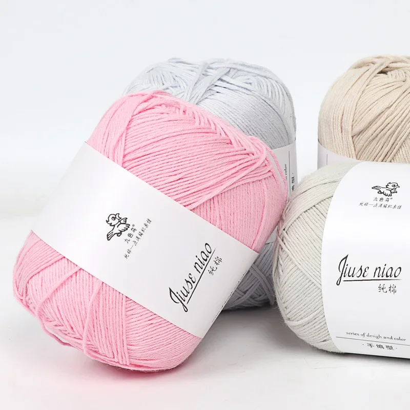 50g High-quality Milk Cotton Yarn, Hand Woven Medium Thick Baby Doll Thread, Handmade DIY Scarf,Hat,Glove,Sweater Crochet Thread 3
