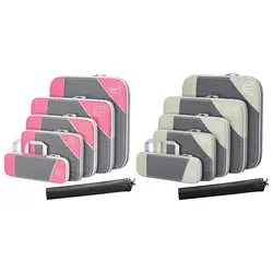 Compression Packing Cubes Storage Mesh Bags Travel Luggage Bags for Suitcases Backpack Keeping Organized Travel Shoe Clothes Bag