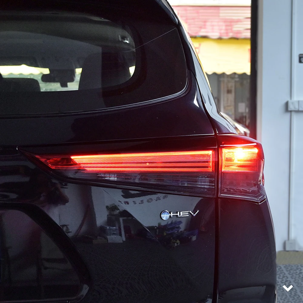 개조된 테일라이트 브레이크 충돌 방지 하이라이트 라이트 풀 브라이트 배선 하네스 토요타 22-25 하이랜더/크라운 클루거 차량용