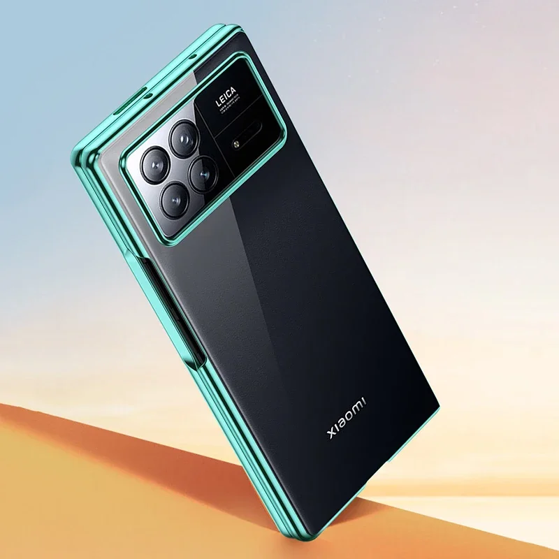 Ultra Thin Plating Clear Hard PC Phone Case with Camera Protection