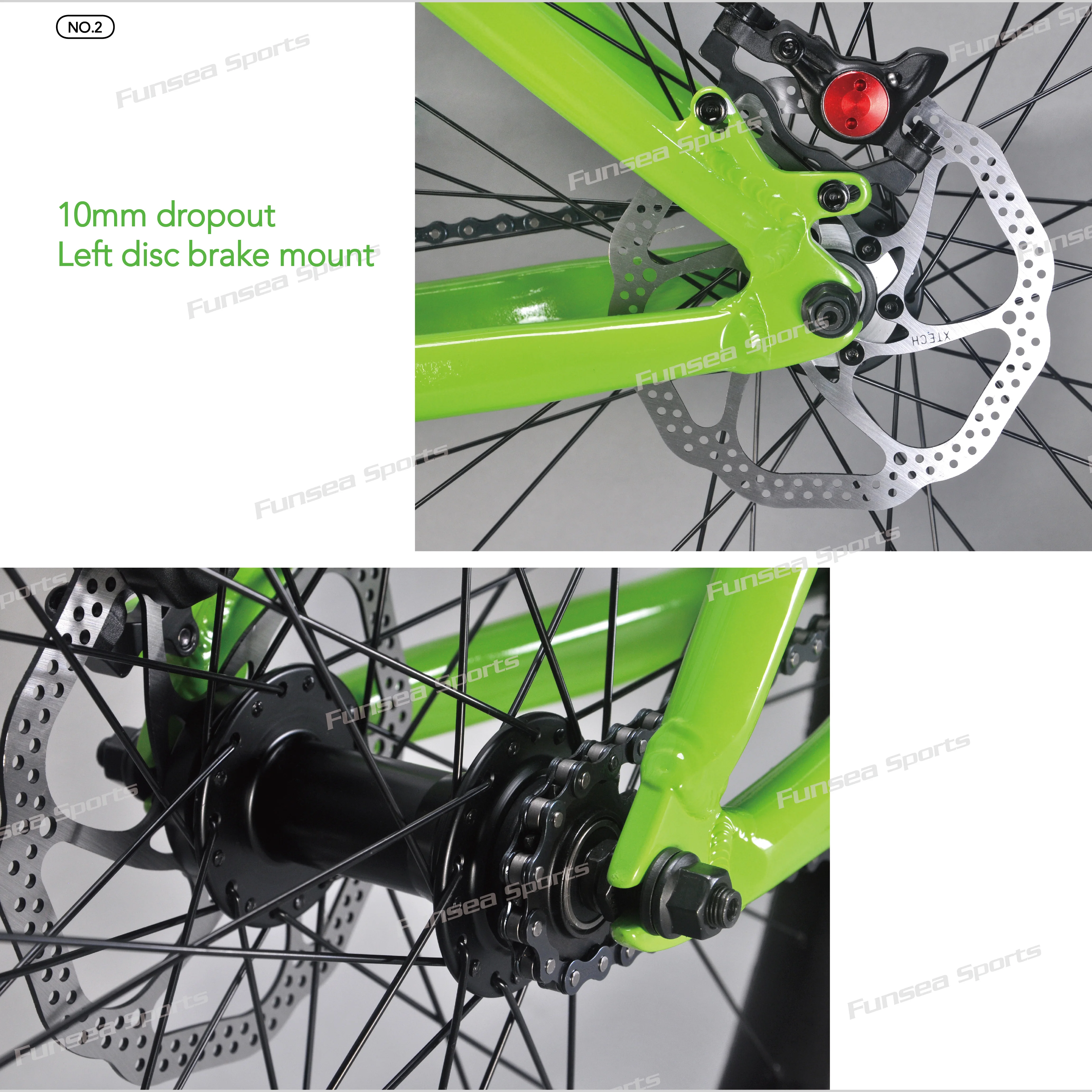Funsea Bicycle Frame Aluminum Alloy Big BMX Cruiser Wheelie One Way 27.5 Frames Chromoly Fork Chonky bicycle parts bicycle frame