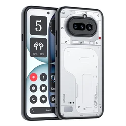Matte Transparent Shockproof Bumper Case with Acrylic Silicone Protection - Nothing Phone (4a) (WHITE)
