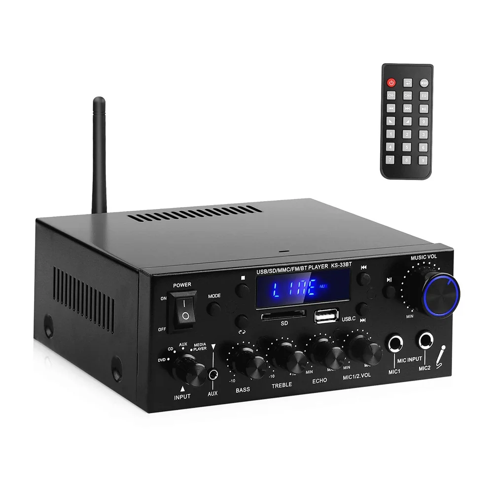 

Цифровой Hi-Fi-усилитель, 2x60 Вт, Bluetooth 5,0