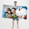 Cute D-Doraemons Cartoon Microfiber Blanket Quick Drying Beach Towels Oversized Printing Super Absorbent Pool Towel Blanket 4