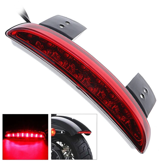 Moto moto LED fanale posteriore freno Stop lampada parafango posteriore  luci bordo per Touring Sportster XL