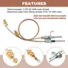 1set 91603 Jade Pilot Assembly with Tube Valve Thermocouple RV Replacement 96110 fit for Atwood Water Heater 961110 2004 jayco 4
