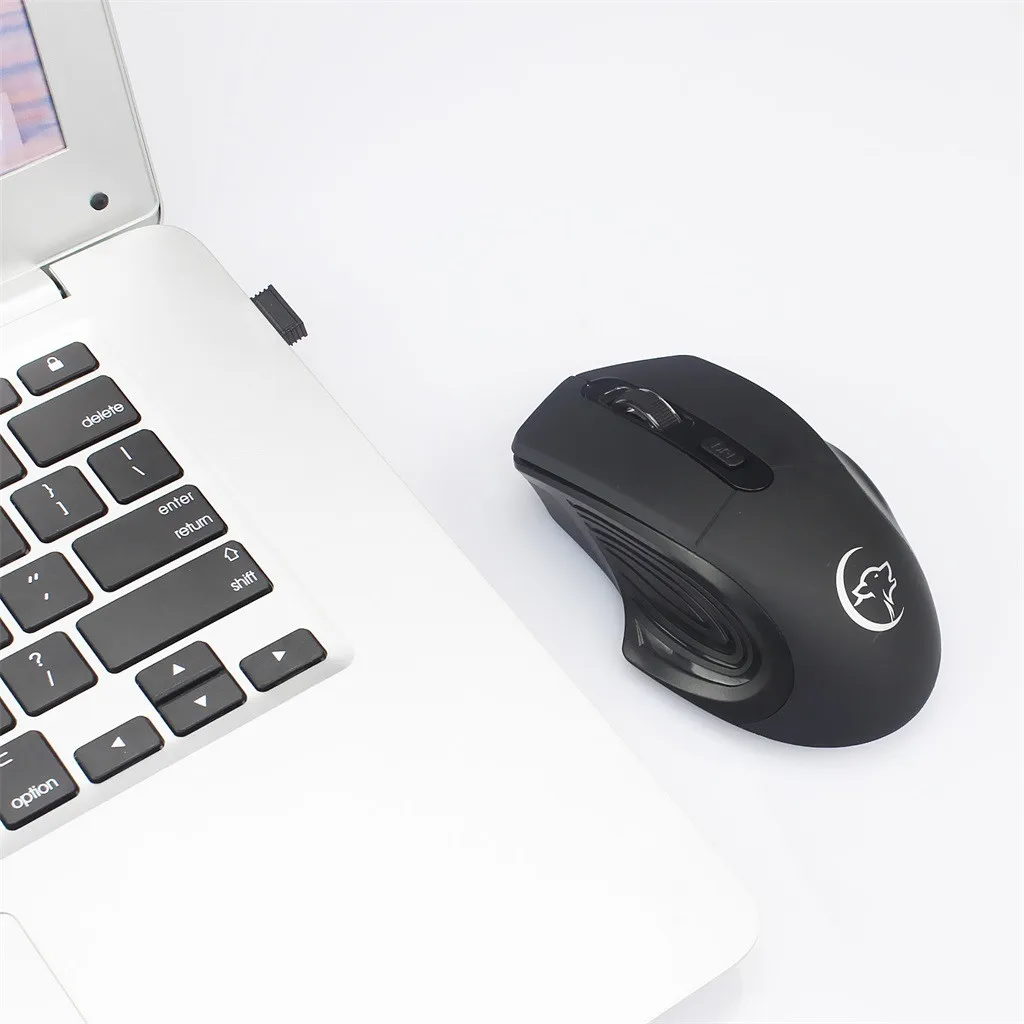 2.4Ghz 4-Button 2400 DPI Optical Mouse Usb Optical Ergonomic Design Wireless Mouse Gaming Mouse Rechargeable Mute Wireless Mice top wireless mouse