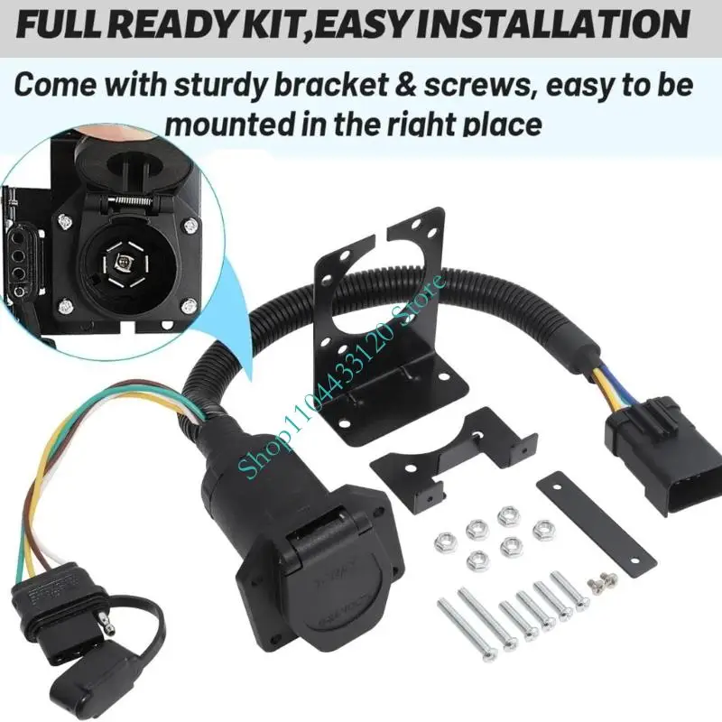 0xxd 플러그 플레이 트레일러 하네스 10p에서 트윈 4+7 핀 ABS PVC 케이블 어셈블리 56038366ab