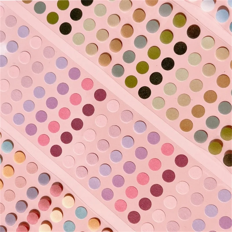 60mm * 3m 창의적인 심플 컬러 도트 와시 테이프 창의적인 핸드북 DIY 장식 스크랩북 재료 미적 스티커