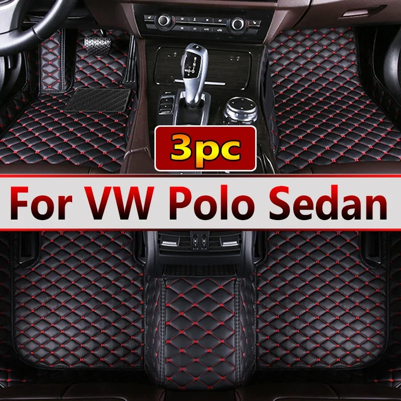 

Автомобильные коврики для VW Volkswagen Polo Sedan 2011 2012 2013 2014 2015 2018, кожаные коврики под заказ, коврики, подкладки для ног, аксессуары