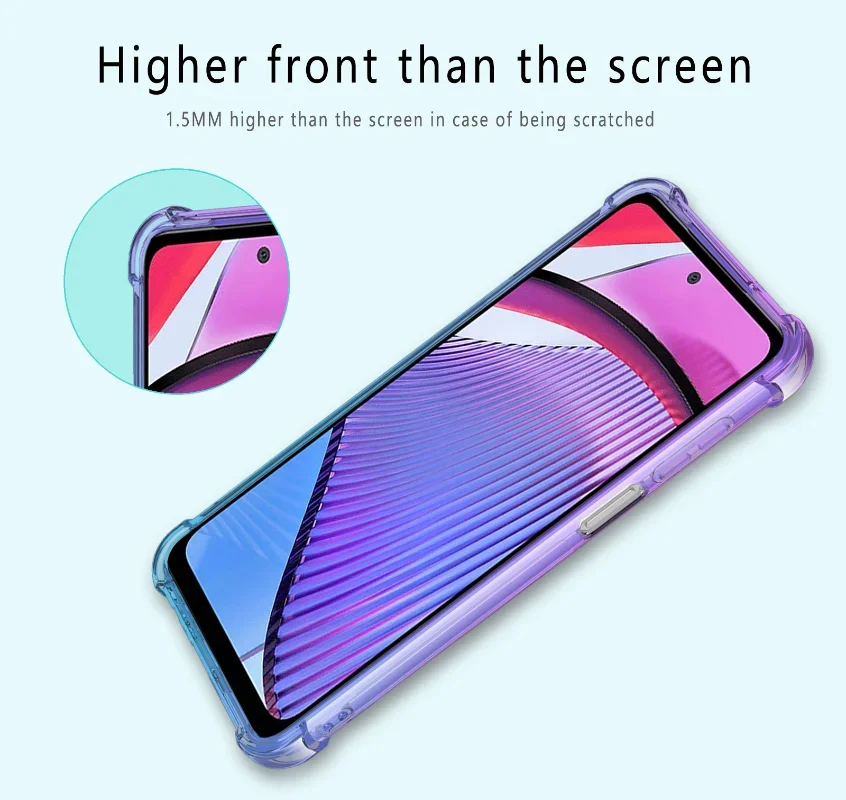 Shockproof Gradient Airbag TPU Protective Phone Case