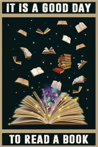 

It's A Good Day to Read A Book Print Art Canvas Poster for Living Room Decoration Home Wall Decor Picture