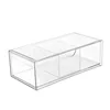 Transparent Pull-out Design Stackable Storage Drawer Acrylic Bathroom Cosmetic Storage Bag Vanity Cabinet Cutlery Storage Box 4