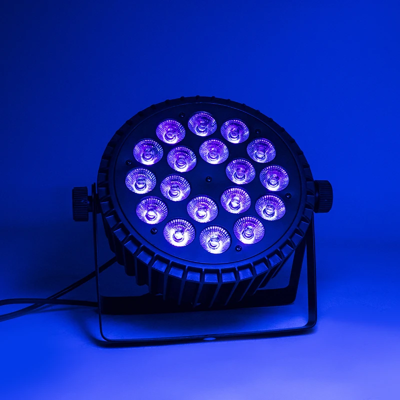 SHEHDS LED 4pcs 18x12W RGBW/18x18W RGBWA+UV Flat Par Lighting 6