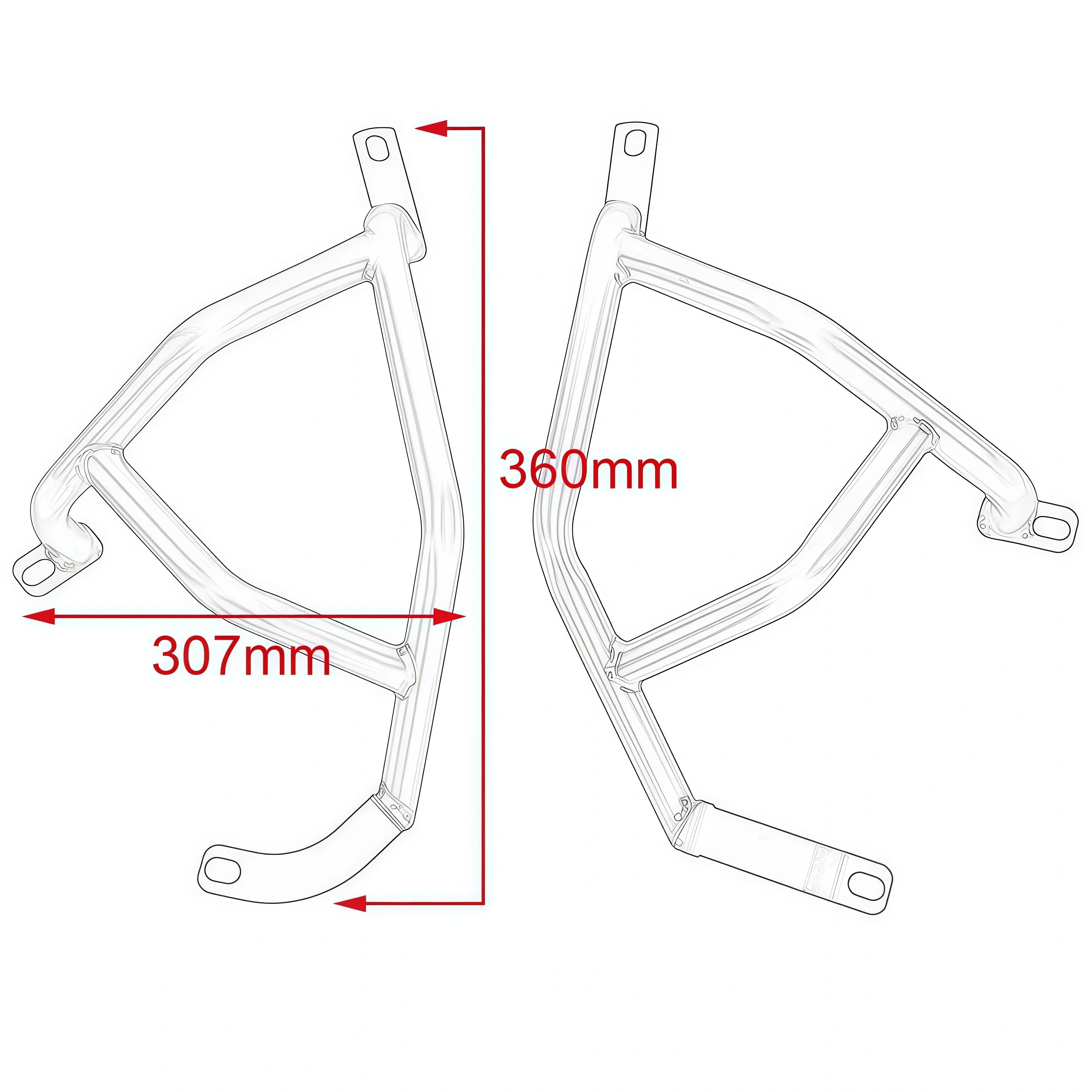 Z400 Z250 오토바이 엔진 가드 하이웨이 크래시 바 범퍼 안티 드롭 바 탱크 프로텍터 (가와사키 Z 400 Z 250 2018-2024년식)