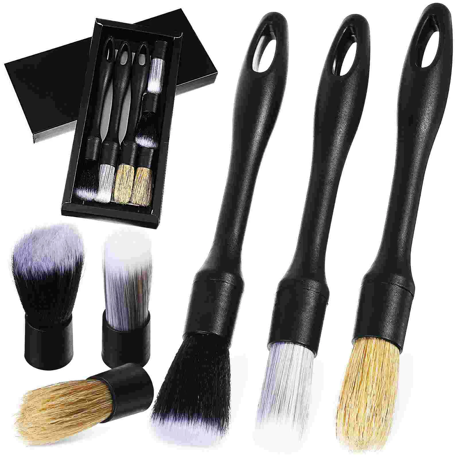 

Car Detailing Brushes Set Replacement Brush Heads for Interior Cleaning and Detailing (22.5cm x 2.4cm)