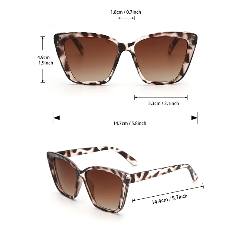 INS Vintage Cat Eye Sunglasses Women Square Small Frame Sun Glasses Female Brand Designer Retro Shades Fashion Oculos De Sol