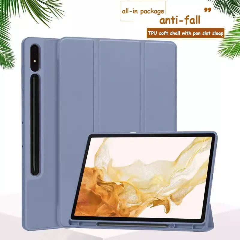

For Samsung Galaxy Tab S9 FE Plus 12.4 S9 FE 10.9 A8 10.5 Pencil Holder Cover For S7 11 S6 Lite 10.4 S7 Plus S7 FE S8/S9 Plus
