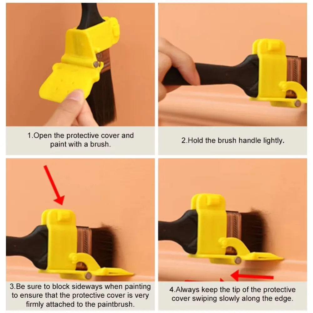 New Profesional Edger Paint Brush Handheld Multifunctional Color Separation Brush Durable Detail Paint Tool Home Room Wall