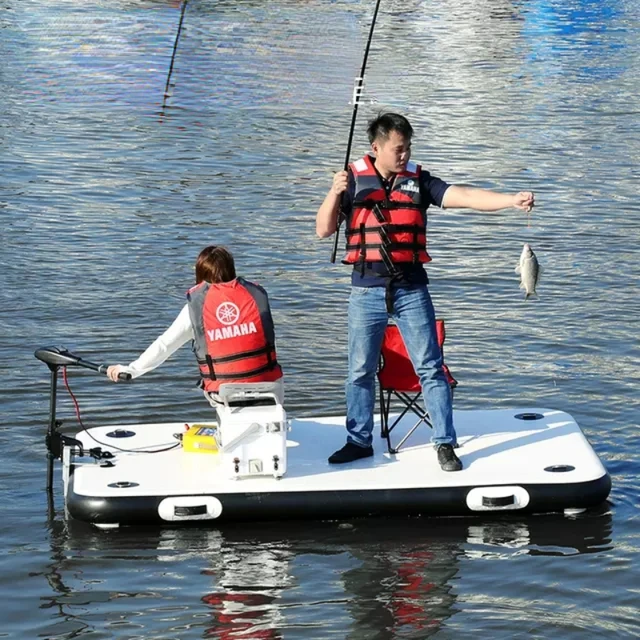 Inflatable Floating Platform Fishing Platform Boat Yacht Floating Floating  Fishing Platform Collapsible Boat - AliExpress
