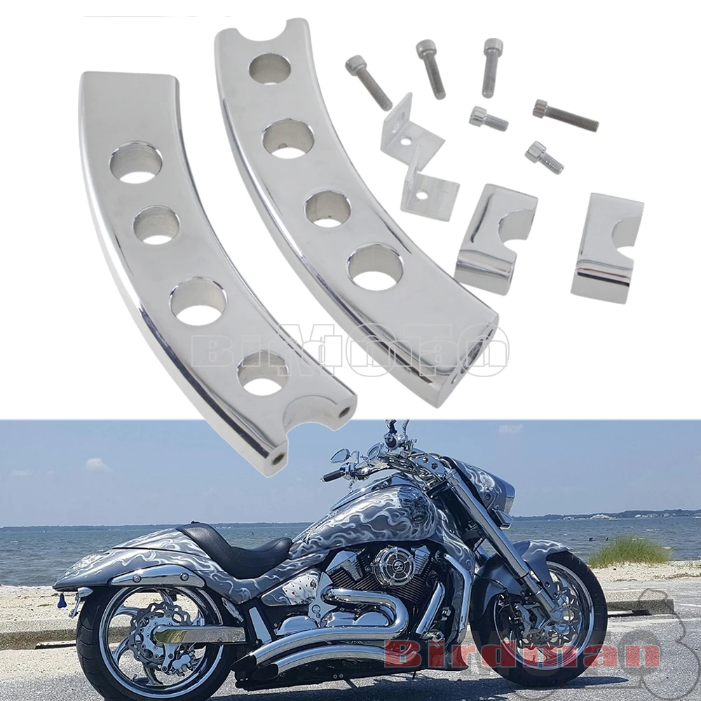 CNCMotorbikeDropChromeHandlebarRisersForSuzukiBoulevardM109R