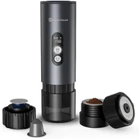Maestri House 150W Espresso Maker,Portable Travel Espresso Coffee Machine with Small Tea Cup,Also for NS Capsule & Ground Coffee 1