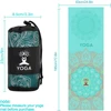 Non Slip Yoga Blankets 185*63cm Yoga Towel with Corner Pocket Hot Yoga Mat Quick Drying Sweat Absorption Gym Fitness Pilates 5