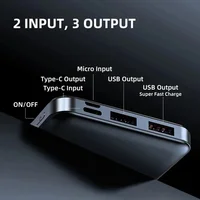 50000mAh High Capacity Power Bank 120W Fast Charging Powerbank Portable Battery Charger For iPhone Samsung Huawei 2