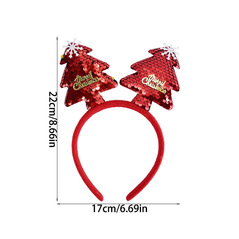 thumbnail image 1 of Diadema navideña para niños y adultos, Papá Noel, alce, árbol de Navidad, accesorios para el cabello, accesorios para fotos, decoración navideña, regalos de Año Nuevo 2024, 1 of 5