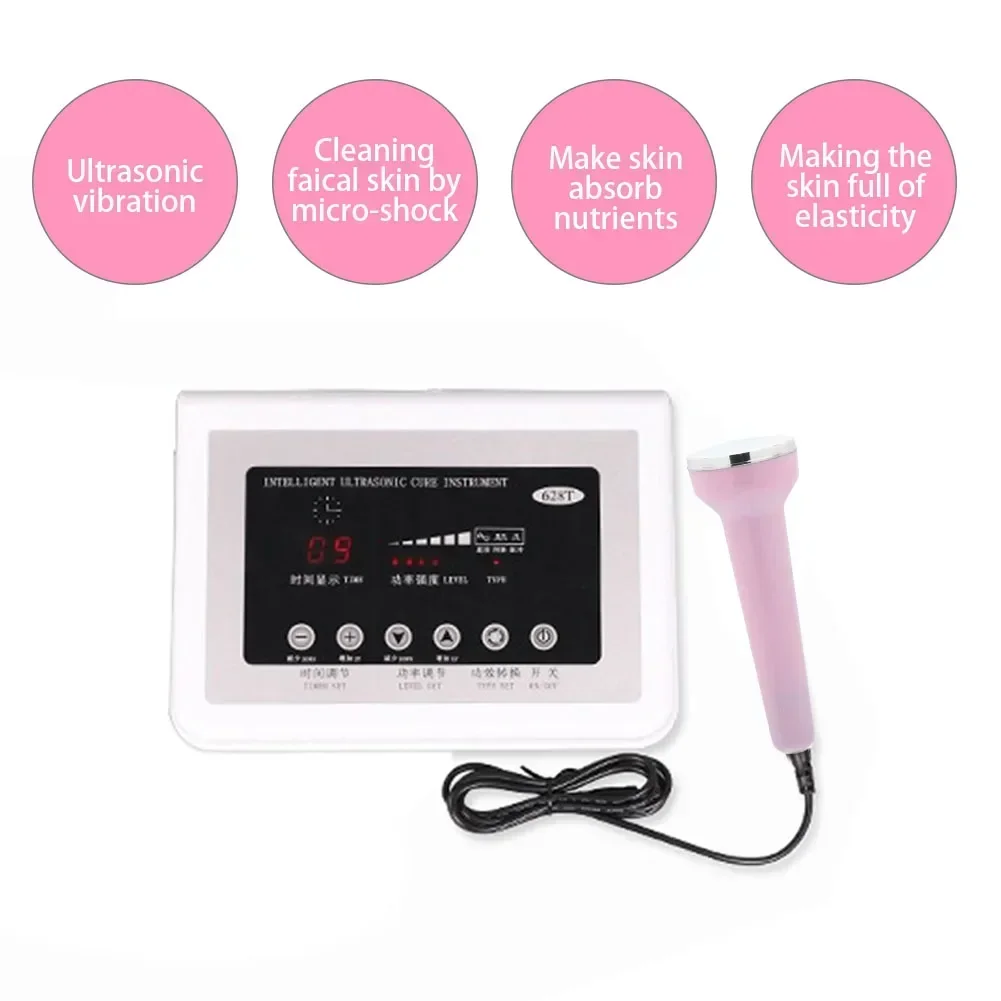 Skin Care Device Face Probe Ultrasonic Beauty Machine Vibration Massager Facial Detoxification Eye Universal Probe Instrument Cable Accessories