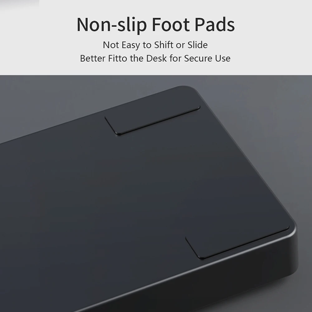 81 Keys Gaming Keyboard Wrist Rest Pad Ergonometric Soft Memory Foam Hand Support Long Hours Anti-Slip Palm Rubber Stable Base