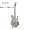 Mini 3D Metal Puzzle Musical Instrument Set Drum Bass Piano Electric Guitar Model DIY Handmade Toys For Kid Adult Jigsaw Puzzles 6