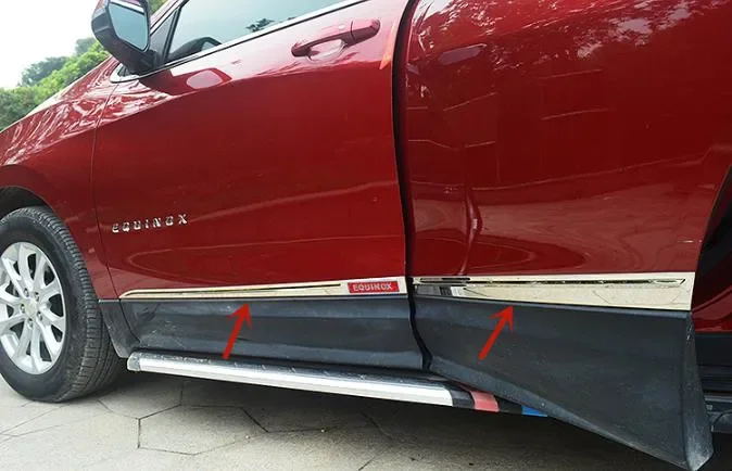 

Декоративная полоса из нержавеющей стали для Chevrolet Equinox 2017-2022, отделка двери автомобиля, устойчивая к царапинам, Стайлинг автомобиля