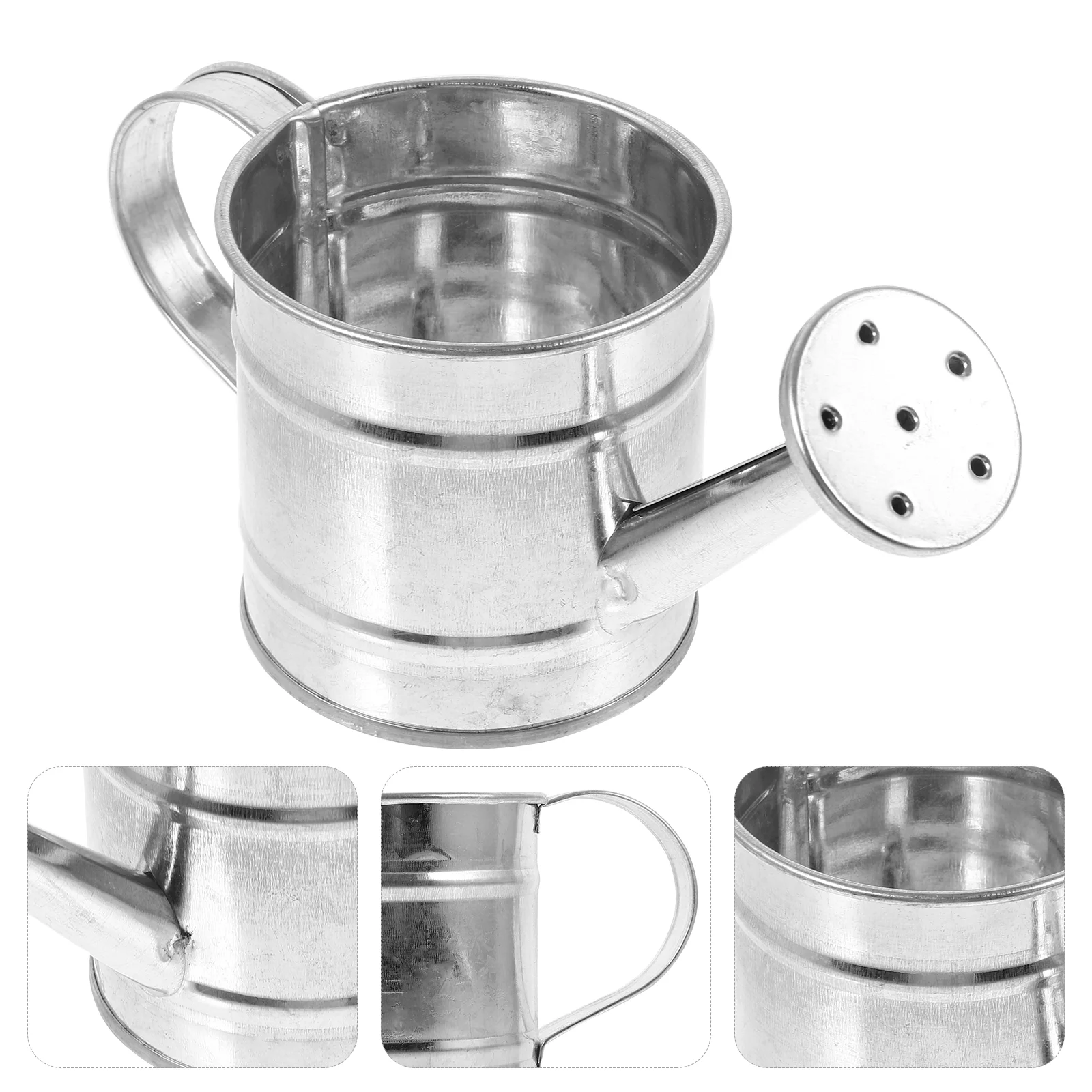 

5pcs Iron Watering Cans Miniature Kettle Props Decors Artificial Handheld Watering Kettle