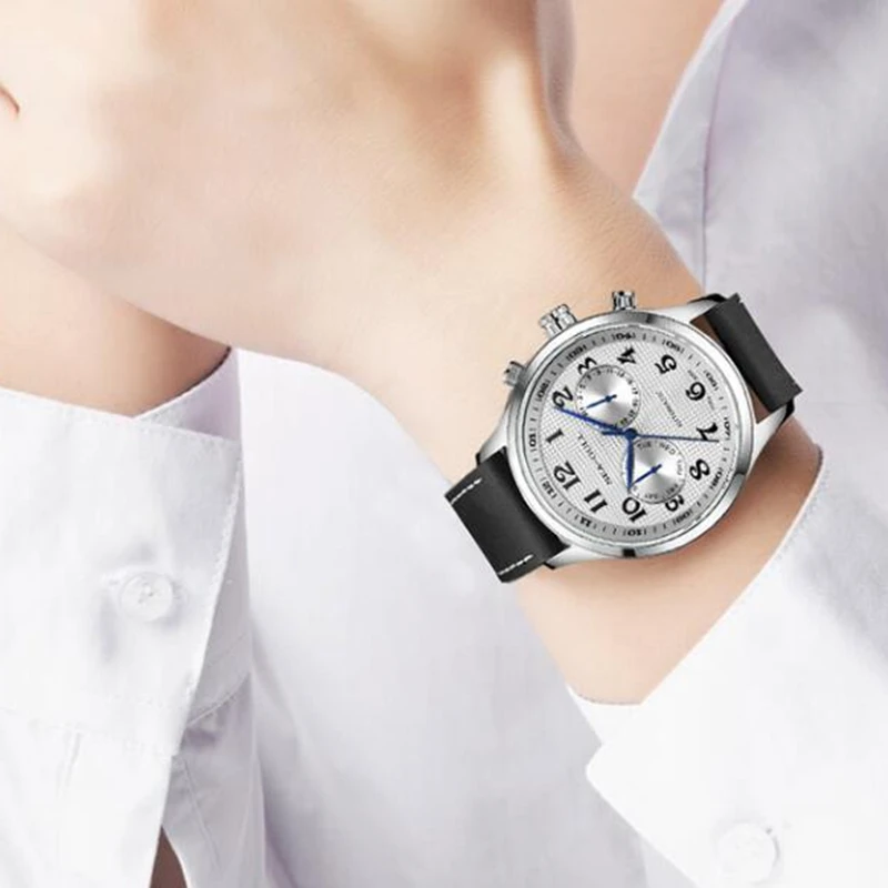 SeaGull Dual Time Zone Man Watch Day-Date Calendar Automatic