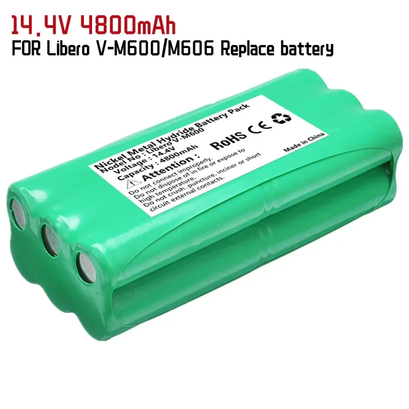 

Batterie 14,4 V Ni-Mh 4800mAh Staubsauger Roboter Akku für Libero V-M600/M606 VbotT270/271 Papago s30C Vone T285D