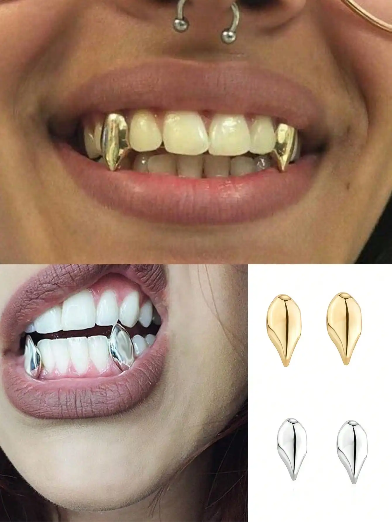 Personalized Tooth Decoration: Smooth Surface, Small Tiger Teeth ...