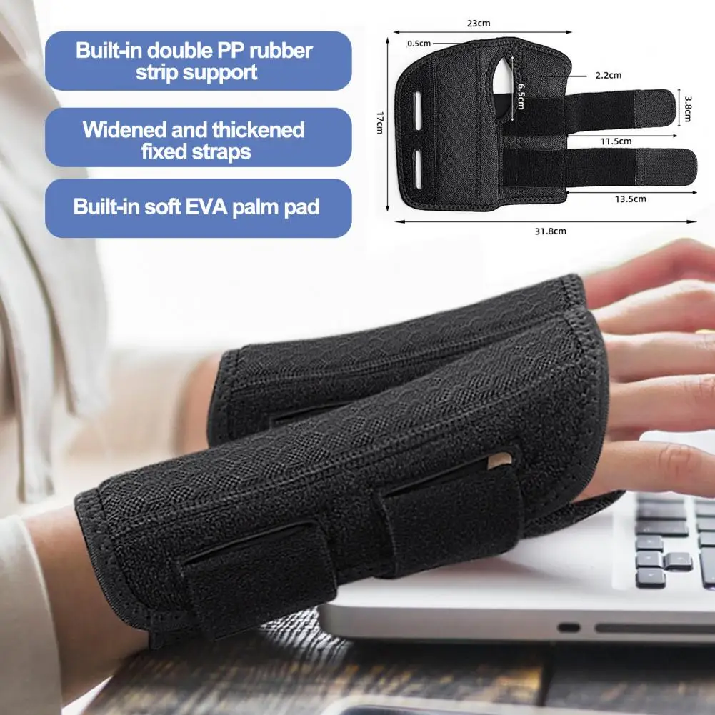 

Sports Wrist Wrap Breathable Carpal Tunnel Relief Wrist Support Adjustable Compression Brace with Thumb Hole Design for Sellers