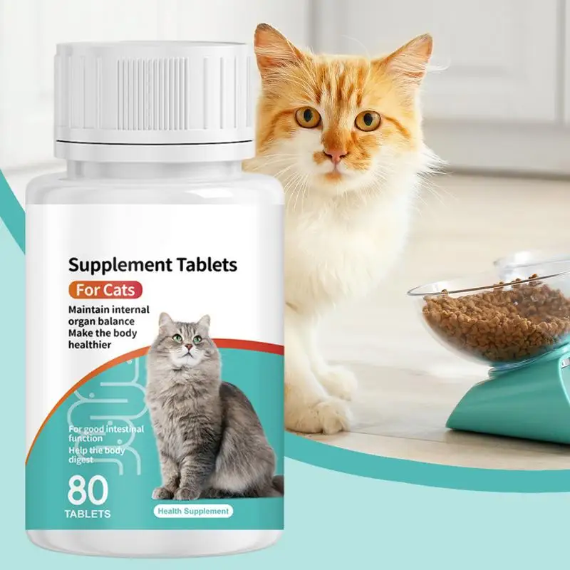 Probiotic For Cats Digestive Health Supplement Probiotic Tablets Kitten Supplement Tablets Cat Digestive Support