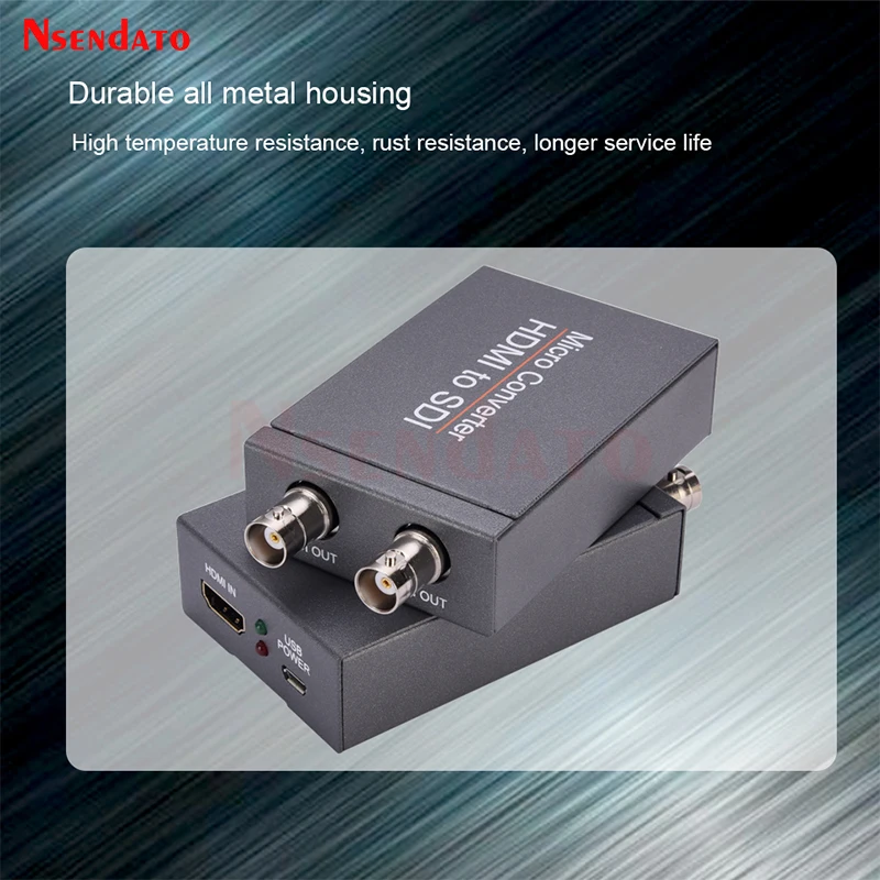 Hdmi para Sdi com Adaptador de Energia Mini 3g hd Sd-sdi Vídeo Micro Conversor Adaptador com Áudio Detecção de Formato Automático para Câmera 4k - Image 4