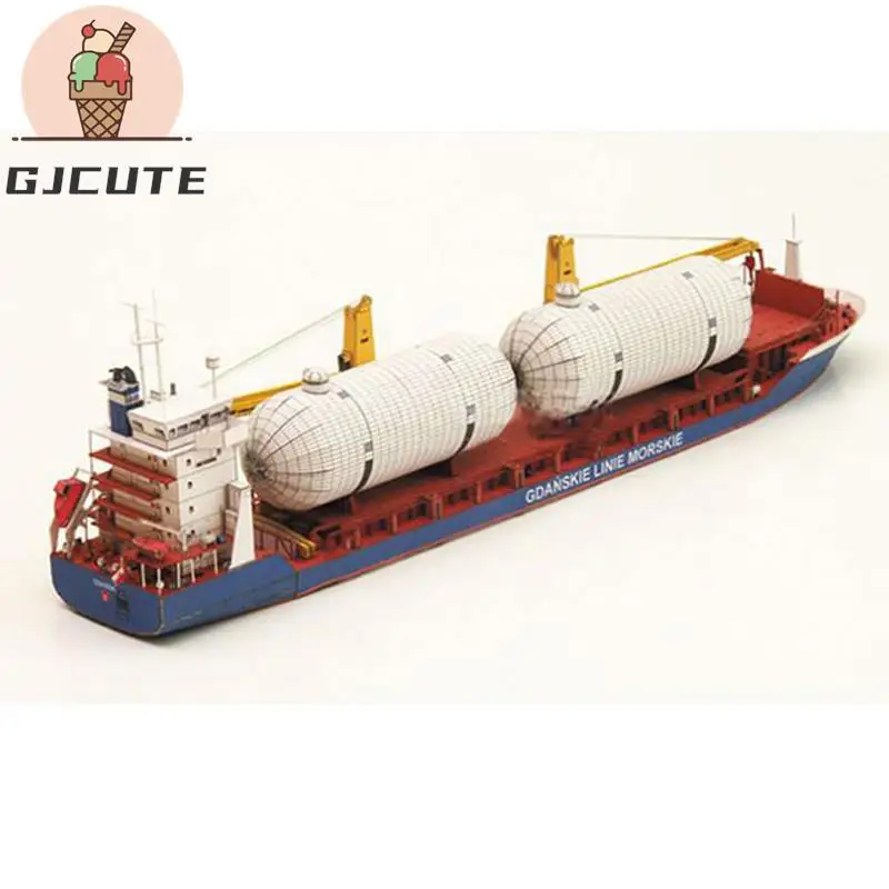 Hot sale 1:400 Gdansk Cargo Ship DIY Handcraft 3D Paper Card Model Sets