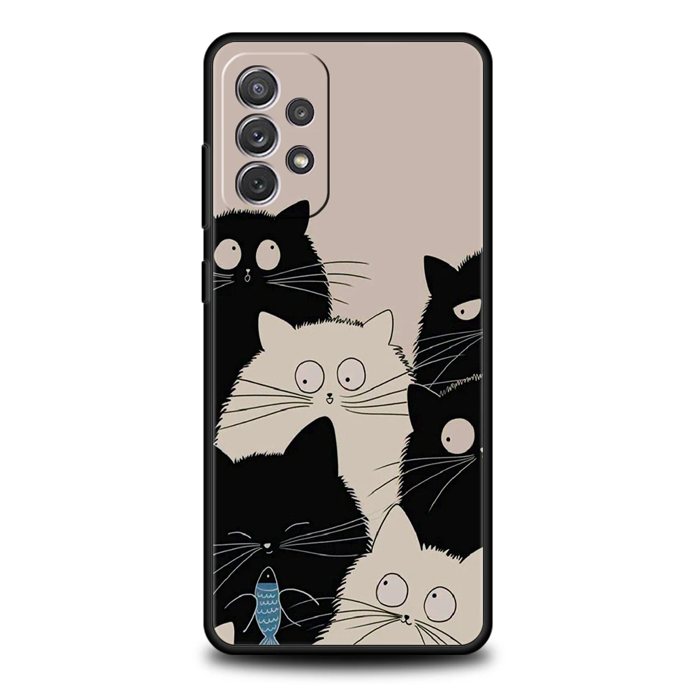 Cartoon Cat Soft Shell Phone Case - Cute and Protective Cover